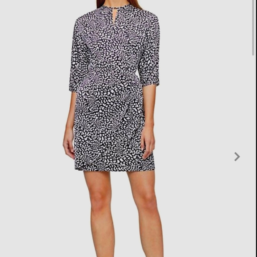 Calvin Klein Women's Wrap Around Style Animal Print Dress sz 12